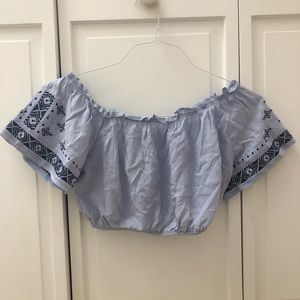 Blue LF Crop Top
